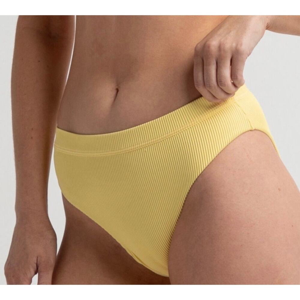 Roxy Love The Shorey Yellow Bikini Bottom  XS NWT